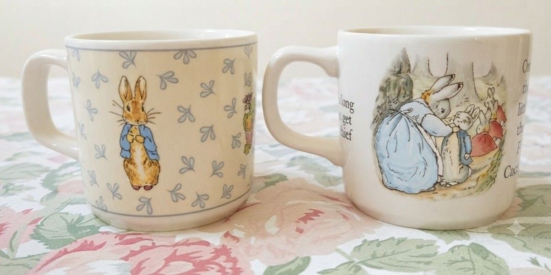 Peter Rabbit Wedgewood Mugs (Category: Coffee & Tea Tableware) located in Binan City. Submitted by mayjhe (Listing ID 1452451333, Image 2). Description: 💛 For Sale 💛 🌸 Peter Rabbit 🍀 Ceramics Mug 📍 Condition: Good 💰 Price is ₱ 250.00 each 👉 Other details posted 🇵🇭 Location Biñan Laguna 🛵 Courier J& T and Lalamove 📋 Shipping by schedule 📍 NO COD & COP 📌 All items are carefully packed and labeled with Fragile stickers for breakable goo