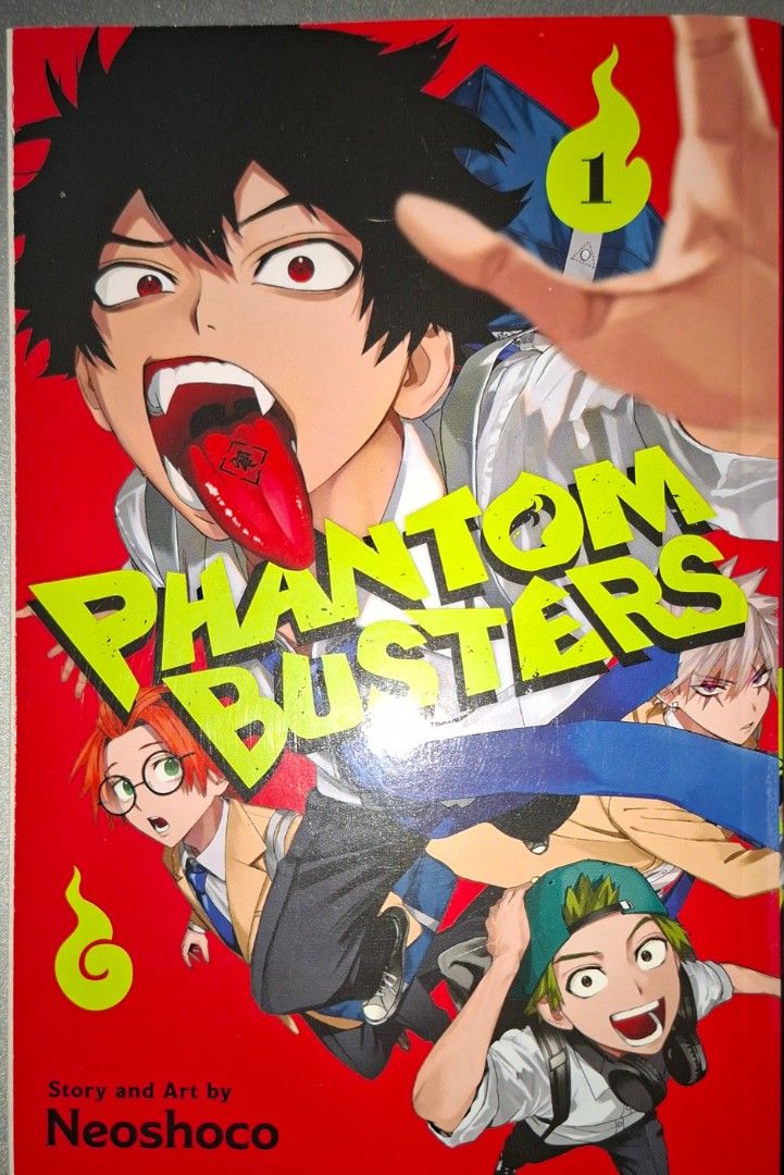 Phantom Busters Manga Vol. 1-3 (Category: Comics & Manga) located in Lucena. Submitted by cassey.m (Listing ID 1452358289, Image 1). Description: ₱1,700 for all 3 volumes. Individual prices: Vol. 1 — ₱575 Vol. 2 — ₱575 Vol. 3 — ₱625 Vol. 1 & 2 — Read once, came without plastic packaging. May have minor surface scratches on the glossy covers. Vol. 3 — Opened briefly to inspect, never read, and returned to plastic packaging. Shipping to be arranged