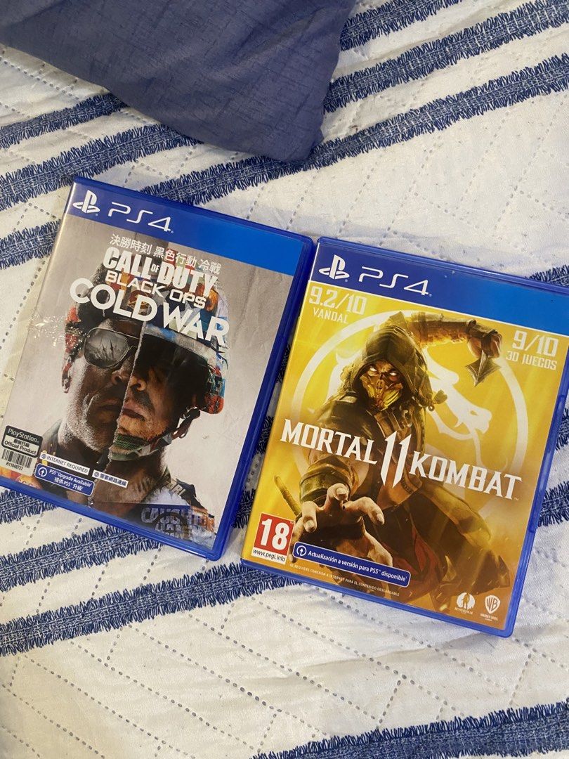 PS4 Game Mortal Kombat 11 (Category: PlayStation) located in Caloocan City. Submitted by startlus (Listing ID 1452399826, Image 1). Description: - Two PS4 Games: Call of Duty Black Ops Cold War and Mortal Kombat 11 - Perfect additions to your PlayStation 4 game collection - Grab both for an awesome gaming experience! 1400 for both.