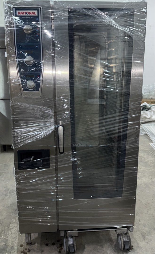RATIONAL CombiMaster Plus (Category: Ovens & Toasters) located in Singapore. Submitted by kitchenpartner (Listing ID 1451720446, Image 1). Description: RATIONAL CombiMaster Plus CMP 201 / 01 Machine Specifications * Brand: RATIONAL * Model: CMP 201 / 01 * Country of Origin: Germany * Capacity: 20 × GN 1/1 * Power Supply: 3 Phase AC 400V, 50/60Hz * Rated Power: 37.0 kW * Water Pressure: 150–600 kPa * Protection Rating: IPX5 ⸻ Machine Condition The