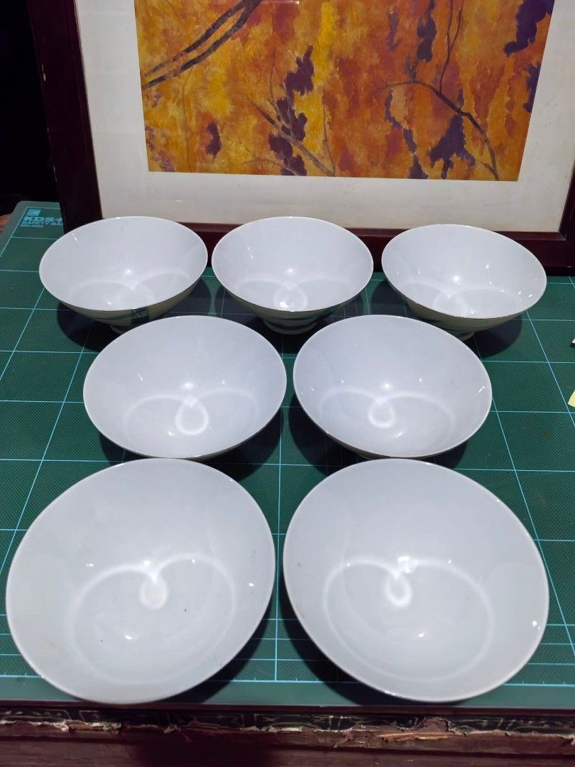 Rice Bowl - Ceramic Bamboo Art with - set 7 (Category: Other Kitchenware & Tableware) located in Cebu City. Submitted by dudes_villanueva (Listing ID 1452483997, Image 2). Description: Rice Bowl - Ceramic Bamboo Art with Gold Lining with Markings. Set of 7 📌 In excellent condition..