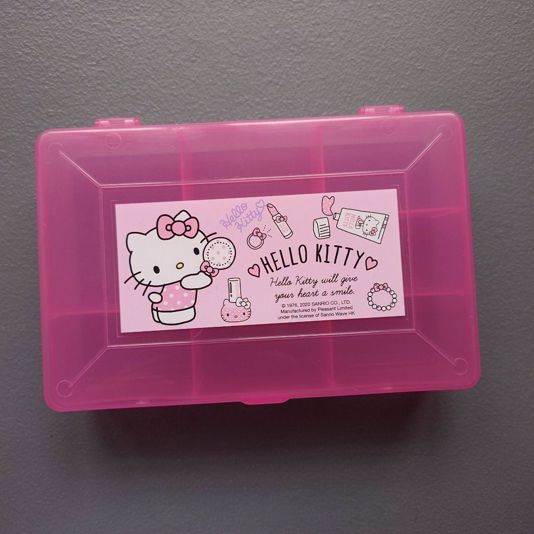 Sanrio Hello Kitty 7-Compartment Multi-Purpose Storage Box (Category: Storage Boxes & Baskets) located in Pasig City. Submitted by toy_kwinndom (Listing ID 1452398031, Image 1). Description: .