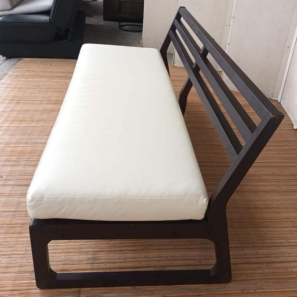 Sofa (Category: Sofas) located in Meycauayan. Submitted by marygracecasimiro (Listing ID 1452476681, Image 3). Description: Modern Minimalist Daybed Bench Sofa / Solid Wood / Leather Seat Price: 13,900 L65 x W25 x H16.5/28 In good condition♥️.