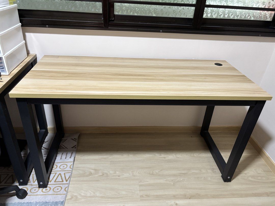 Study/ Computer Desk (Category: Tables & Sets) located in Singapore. Submitted by sna.bms (Listing ID 1452384822, Image 1). Description: Still in very pristine condition! I have 2 sets of these. Take both for $60! L140cm x B60cm x H74cm Self collect at 730651.