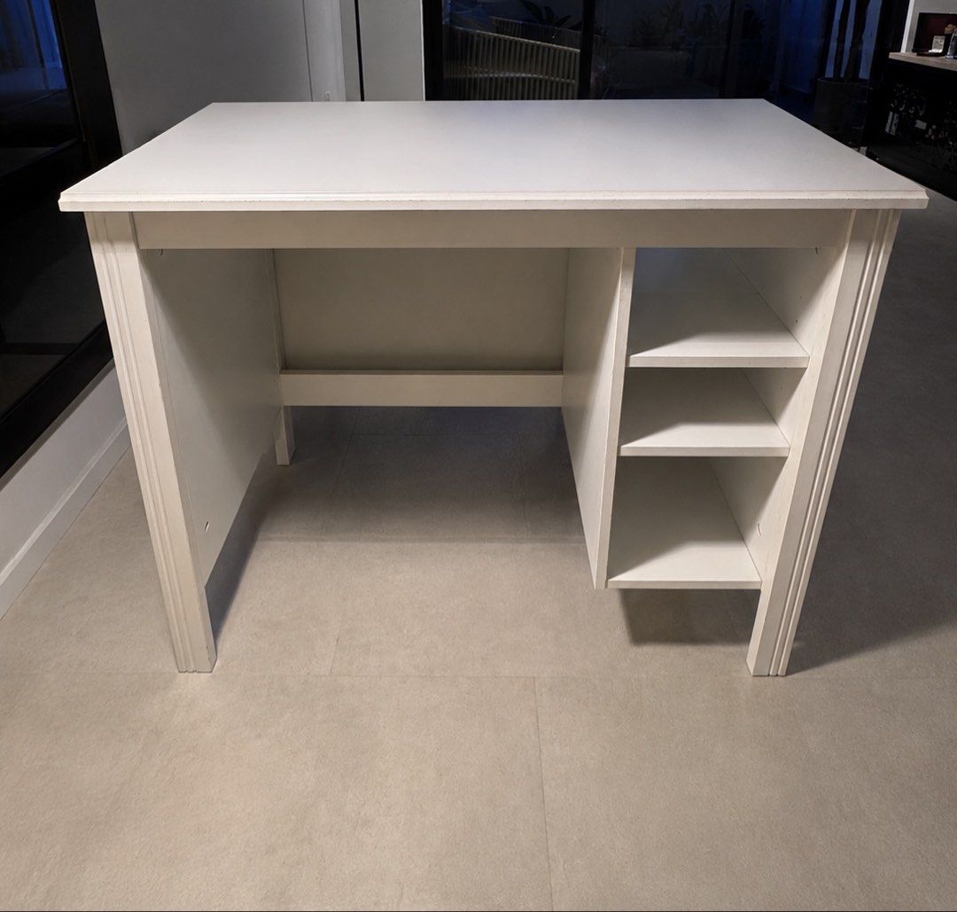 Study table - IKEA (Category: Tables & Sets) located in Singapore. Submitted by rysfern (Listing ID 1452009292, Image 1). Description: Sturdy and practical table, perfect for studying, working from home, or as a computer desk. Dimensions: Length: 90 cm Width: 52 cm Height: 76 cm Compact size – ideal for bedrooms, study corners. Stable and functional. .