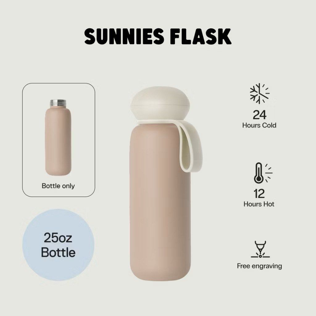 Sunnies Flask (Category: Water Bottles & Tumblers) located in Makati City. Submitted by itsmonicach (Listing ID 1452427967, Image 1). Description: If anyone is interested, selling my Sunnies Flask (brand new) Selling for P1,200 bought it for P1,453 RFS: impulsive buying Payment Method: GCash, BPI or BDO Courier: J&T.
