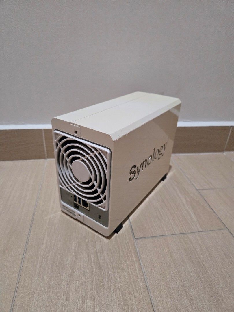 Synology DS218J NAS with Power Adapter (Category: Networking) located in Singapore. Submitted by lattegreen (Listing ID 1452457073, Image 2). Description: Great as a starter NAS, Cleaned and ready for use! - Synology NAS enclosure - DS218J - 2 Bay - Includes power adapter - Ideal for storage needs - Ready for a new home *Do not contain HDD * 4TB HDD IRONWOLF x 1 @ $180.