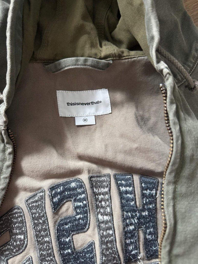 thisisneverthat jacket (Category: Coats, Jackets and Outerwear) located in Singapore. Submitted by jeonguktis (Listing ID 1452477579, Image 3). Description: Brand new thisisneverthat jacket, such a goated piece but gotta let it go… nolowballs .
