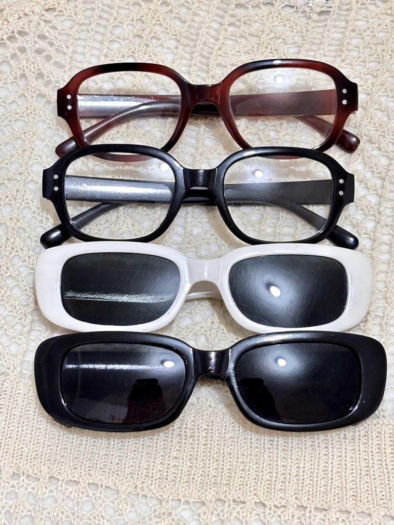 [TAKE ALL] Vintage Oval Rectangular Frame Shades Fashion Eyewear (Category: Sunglasses & Eyewear) located in Tayug. Submitted by lily_hawthorn._. (Listing ID 1452411308, Image 1). Description: Vintage Oval Rectangular Frame Shades Fashion Eyewear (No Grade) SLIGHTLY USED Well-kept, no damages, minimal & unnoticeable scratches 🏷️ ₱75 TAKE ALL *RFS: Decluttering.