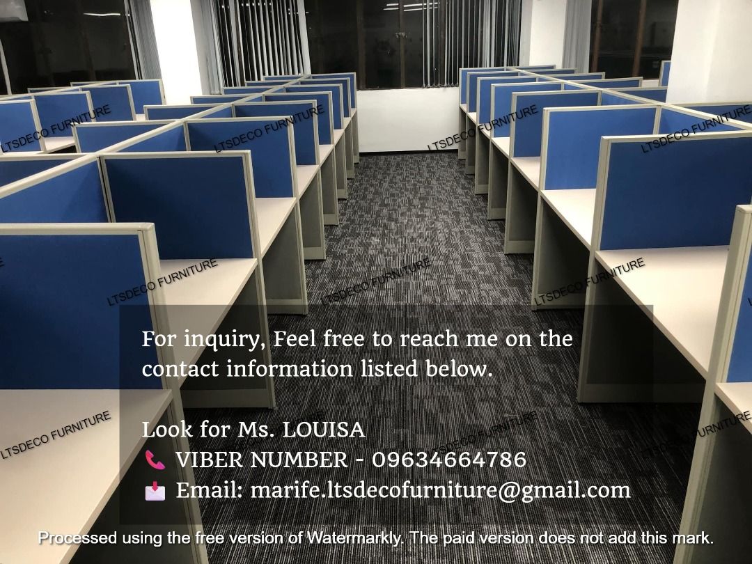 WORKSTATION TABLE DESK OFFICE PARTITION FURNITURE MODULAR (Category: Office Furniture & Fixtures) located in Caloocan City. Submitted by cheska.ltsdeco (Listing ID 1452323283, Image 2). Description: 👉Are you looking for WORKSTATION, MODULAR CUBICLES OFFICE PARTITION, and OFFICE FURNITURE SUPPLIER? LTSDECO Furniture, is direct supplier, manufacturer, and trusted provider of high quality, affordable and durable modular office divider partition, ho