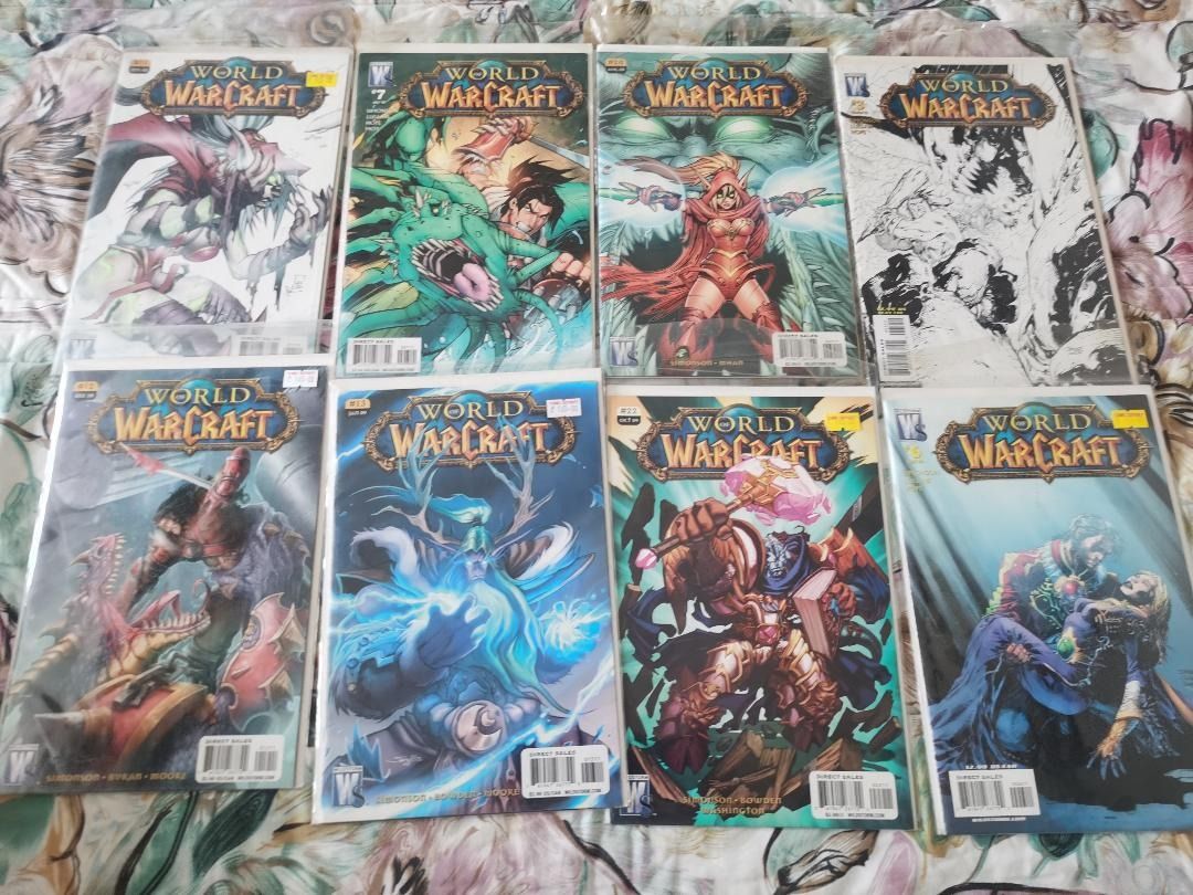 World of Warcraft Comics Collection (Category: Comics & Manga) located in Manila. Submitted by tabitabz (Listing ID 1452379374, Image 1). Description: For Sale : World of warcraft comics set Some issues missing, the ones that i have are still in good condition. If Set - P 2,800 If per piece - 150/pc Reason for selling : Decluttering Item location is in Manila Shipping fee / rider fee will be shouldered by buyer.