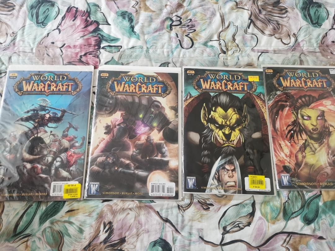 World of Warcraft Comics Collection (Category: Comics & Manga) located in Manila. Submitted by tabitabz (Listing ID 1452379374, Image 3). Description: For Sale : World of warcraft comics set Some issues missing, the ones that i have are still in good condition. If Set - P 2,800 If per piece - 150/pc Reason for selling : Decluttering Item location is in Manila Shipping fee / rider fee will be shouldered by buyer.