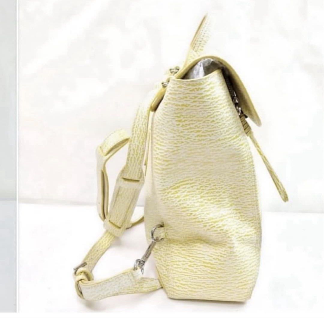 3.1 PHILIP LIM LARGE PASHLI JADE LEATHER BACKPACK-YELLOW (Category: Luxury Bags & Wallets) located in Quezon City. Submitted by carsenmktg (Listing ID 1452529519, Image 3). Description: 3.1 PHILIP LIM LARGE PASHLI JADE LEATHER BACKPACK-YELLOW guaranteed authentic. used a few times in very good condtion. minor signs of use. no stains or holes. bought in the u.s. for about $450. Width (inch) : 13.7 inch(approx) Width (cm) : 35 cm(approx) Height (in