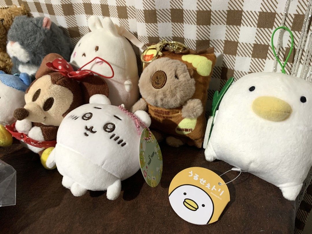 BAG CHARMS AND STUFF TOY (Category: Character Goods) located in Solano. Submitted by prelovedbagsbykei (Listing ID 1452559369, Image 2). Description: 🧸 FOR SALEEEE!! BAG CHARMS/PLUSHIE 🧸 TAKE ALL FOR ONLY 1K 🧸 WITH 2 BIG STUFF TOY 🧸 NO ISSUE/FLAWS 🧸 MAY TAG PA YUNG IBA 📍Loc: Solano, Nueva Vizcaya 📍MOP: GCash 📍MOD: J&T Delivery/Meet up 📩 PM for more details.