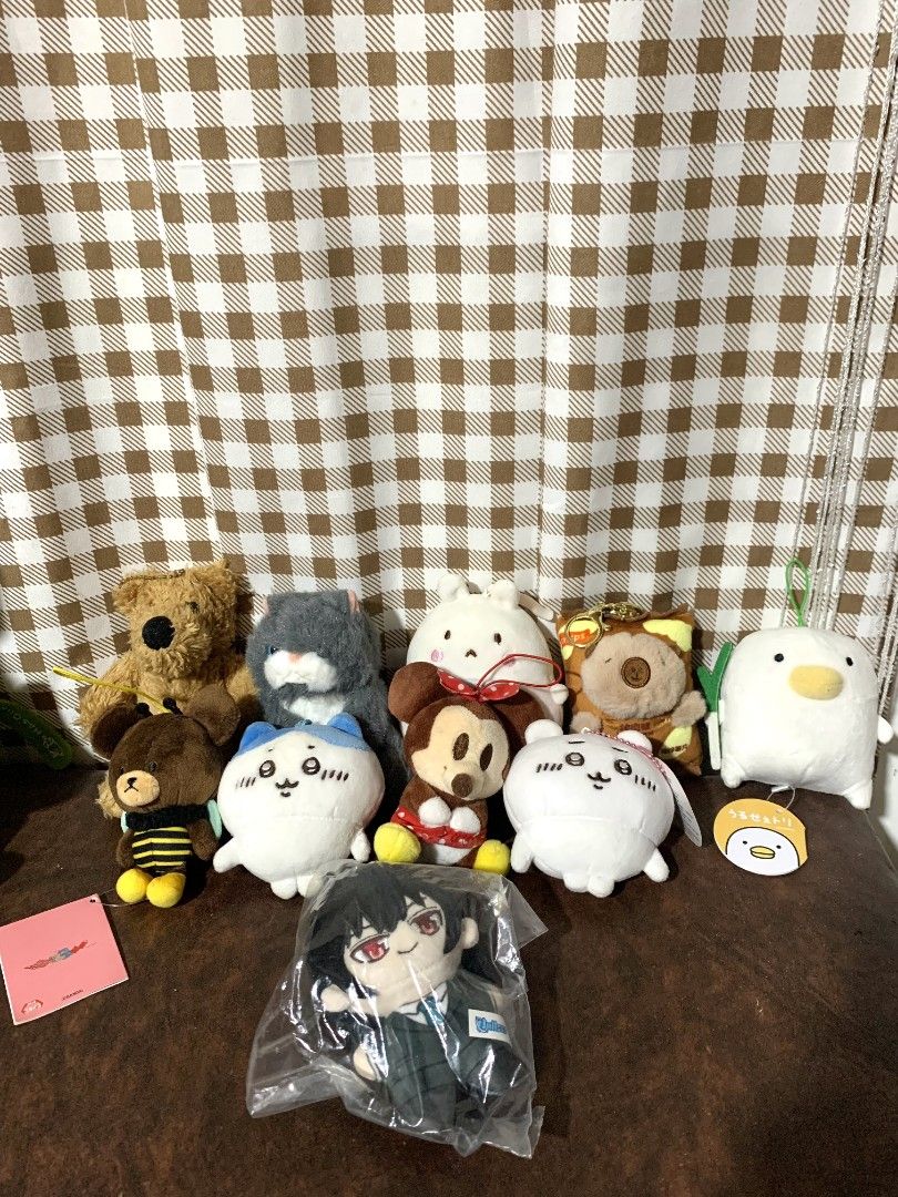 BAG CHARMS AND STUFF TOY (Category: Character Goods) located in Solano. Submitted by prelovedbagsbykei (Listing ID 1452559369, Image 1). Description: 🧸 FOR SALEEEE!! BAG CHARMS/PLUSHIE 🧸 TAKE ALL FOR ONLY 1K 🧸 WITH 2 BIG STUFF TOY 🧸 NO ISSUE/FLAWS 🧸 MAY TAG PA YUNG IBA 📍Loc: Solano, Nueva Vizcaya 📍MOP: GCash 📍MOD: J&T Delivery/Meet up 📩 PM for more details.