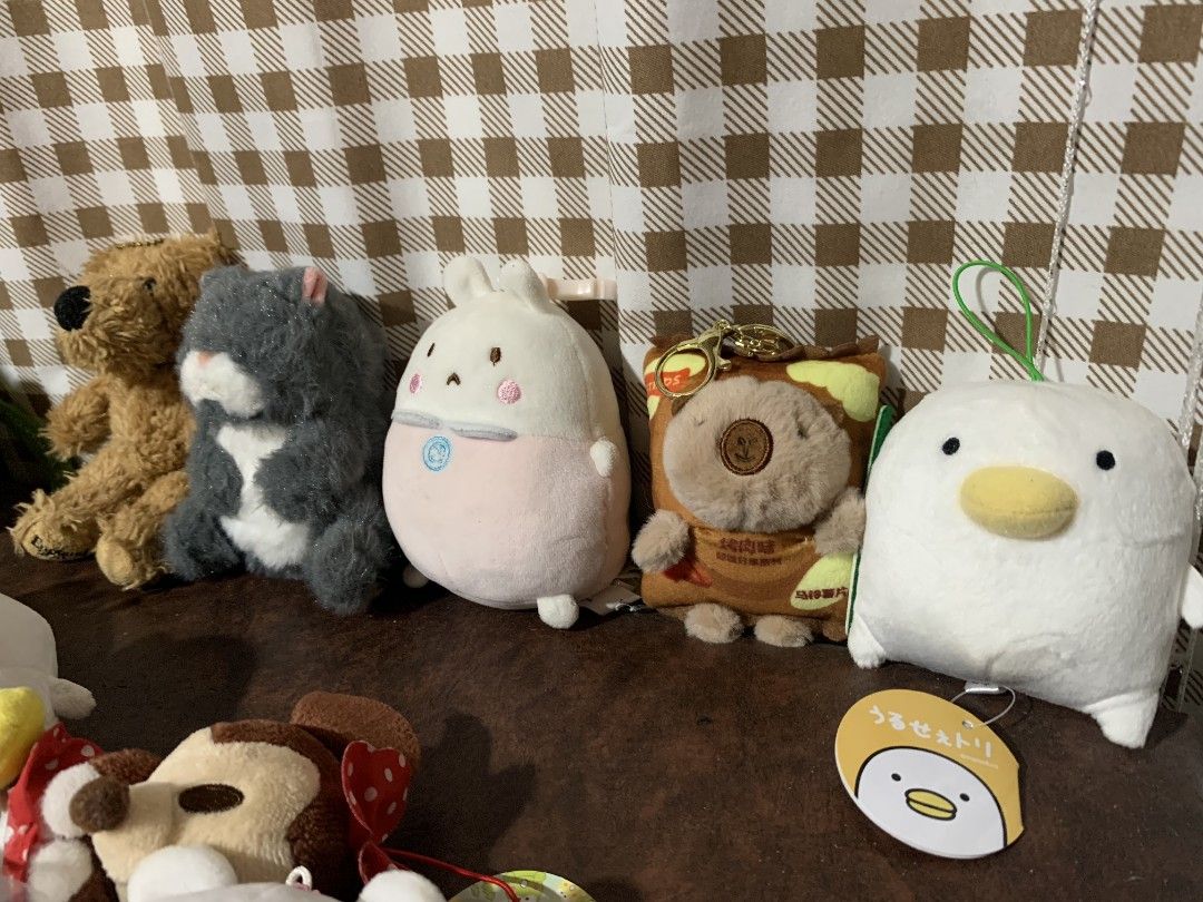 BAG CHARMS AND STUFF TOY (Category: Character Goods) located in Solano. Submitted by prelovedbagsbykei (Listing ID 1452559369, Image 3). Description: 🧸 FOR SALEEEE!! BAG CHARMS/PLUSHIE 🧸 TAKE ALL FOR ONLY 1K 🧸 WITH 2 BIG STUFF TOY 🧸 NO ISSUE/FLAWS 🧸 MAY TAG PA YUNG IBA 📍Loc: Solano, Nueva Vizcaya 📍MOP: GCash 📍MOD: J&T Delivery/Meet up 📩 PM for more details.