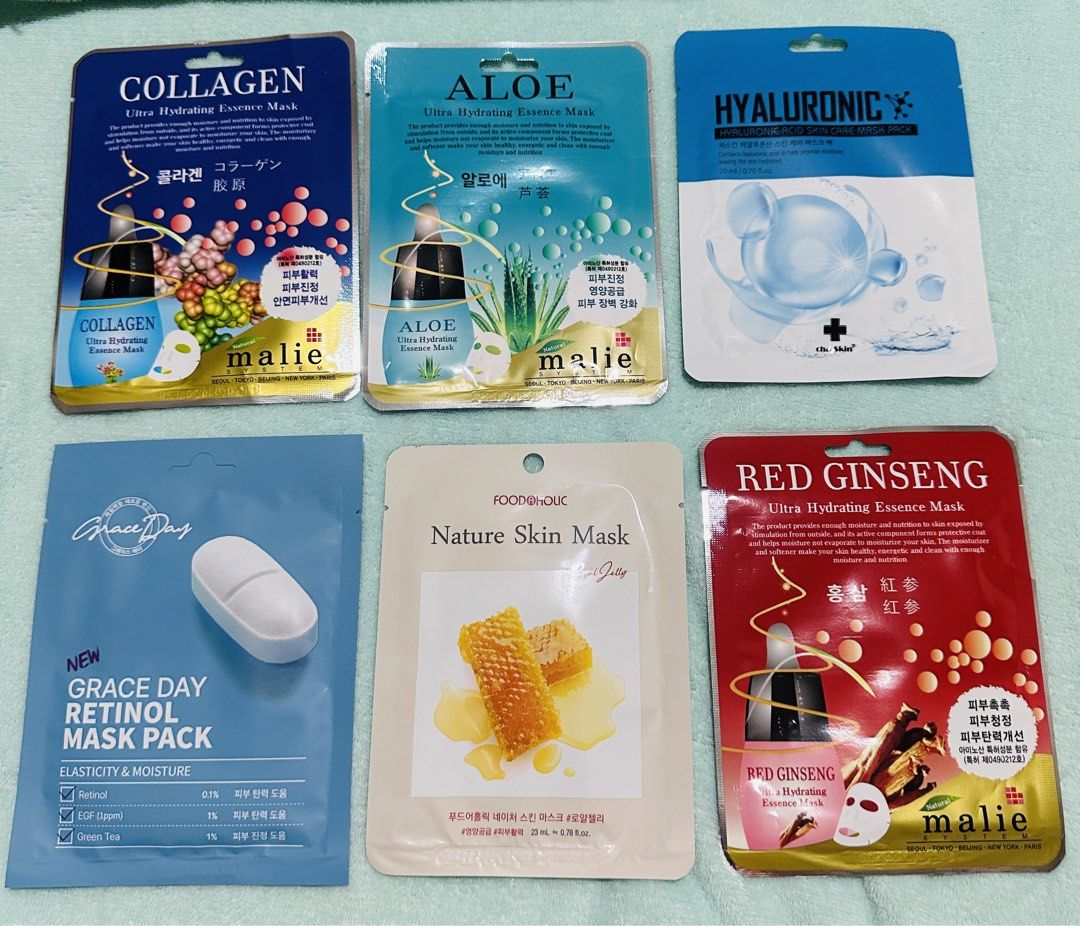 Authentic Korean Face Mask (Category: Face Care) located in Subic. Submitted by misswais (Listing ID 1452676084, Image 2). Description: 50 pesos each Buy 10-Free SF via j&t 100% Guaranteed authentic from Korea Expiration date is 2029 😍.