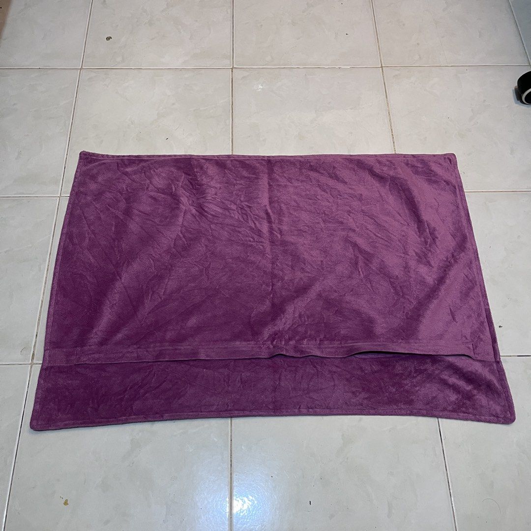 Balenciaga Paris Purple Pillow Case (Category: Bedding & Towels) located in Butuan. Submitted by dfgthriftology2.0 (Listing ID 1452637837, Image 2). Description: - Balenciaga Pillow Case - Luxurious soft purple velour material - Secure zipper closure.