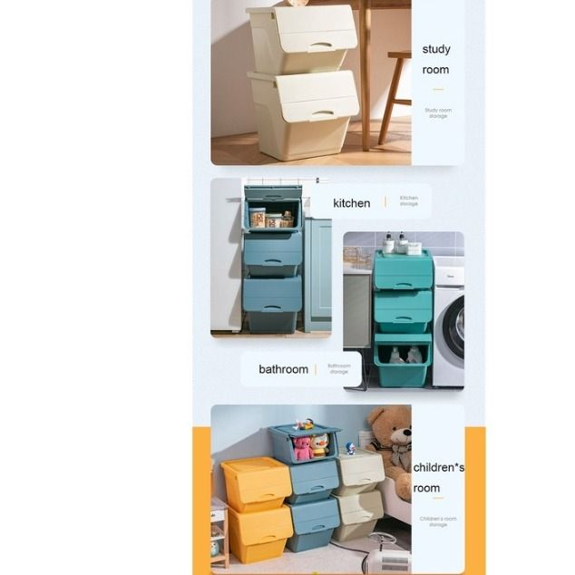 Big Storage Box Stackable (Category: Storage Boxes & Baskets) located in Singapore. Submitted by emmashoppingg (Listing ID 1452645301, Image 3). Description: Variations Blue 36L = 29.00 Orange 36L Yellow 36L White 36L Green 36L Blue 46L = 34.00 Orange 46L Yellow 46L White 46L Green 46L Blue 56L = 38.00 Orange 56L Yellow 56L White 56L Green 56L -Material : Polypropylene Plastic (PP) - Made of 100% Virgin Material (BPA-free, Pure, Clean and Safe!) 