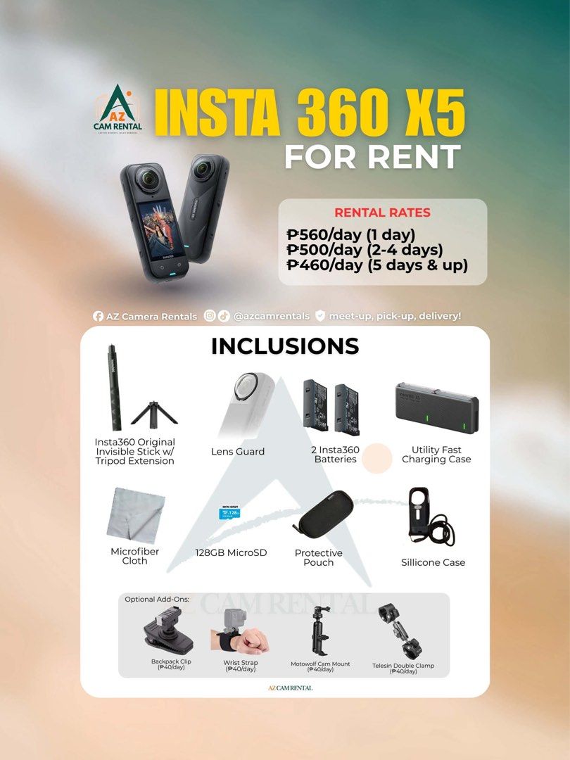 CAMERA FOR RENT (Category: Cameras) located in Caloocan City. Submitted by leasarto (Listing ID 1452666771, Image 3). Description: .