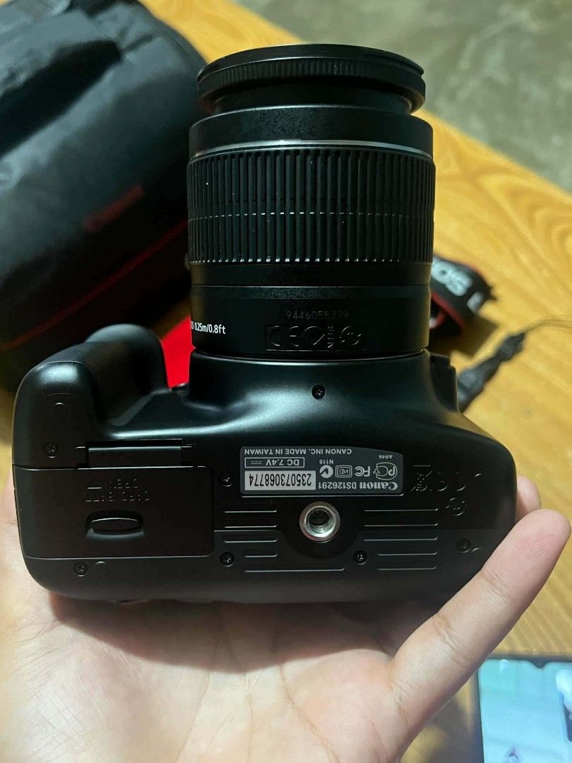 Canon EOS 1100D DSLR Camera with Lens and Accessories (Category: Cameras) located in San Fernando. Submitted by trndd3 (Listing ID 1452548166, Image 2). Description: - Canon EOS 1100D Camera Body - EF-S 18-55mm Lens - Canon Camera Bag - Charger - Canon Battery - 2 x Kingston SD Cards (128GB) - Camera Canon Neck Strap - Camera Canon Hand Strap - Ready to shoot! PHP 15,000 NEGOTIABLE FOR SURE BUYERS.