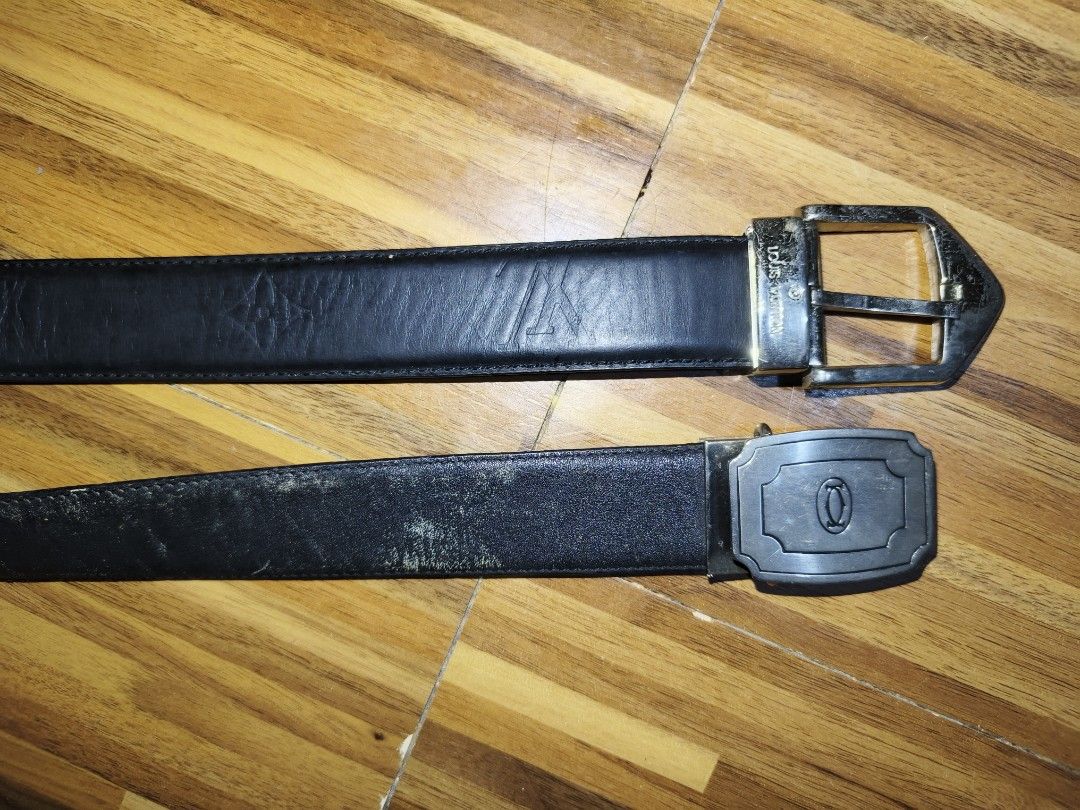 CARTIER LOUIS VUITTON BELT (Category: Luxury Accessories) located in Makati City. Submitted by updownthrift (Listing ID 1452559189, Image 1). Description: MEN'S BELT SIZE 28 CARTIER - 1.5K SHIPPED NEGOTIABLE SIZE 32-36 LOUIS VUITTON - 1.5K SHIPPED NEGOTIABLE PM ME IF INTERESTED FEEL FREE TO OFFER.
