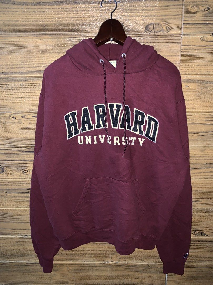 Champion hoodie harvard university (Category: Coats, Jackets and Outerwear) located in Valenzuela. Submitted by Caloooy (Listing ID 1452654732, Image 1). Description: Maroon Champion hoodie - Harvard University logo on chest - Size: Medium - Front pocket - Drawstring hood - Champion logo on left sleeve For only 500+sf.