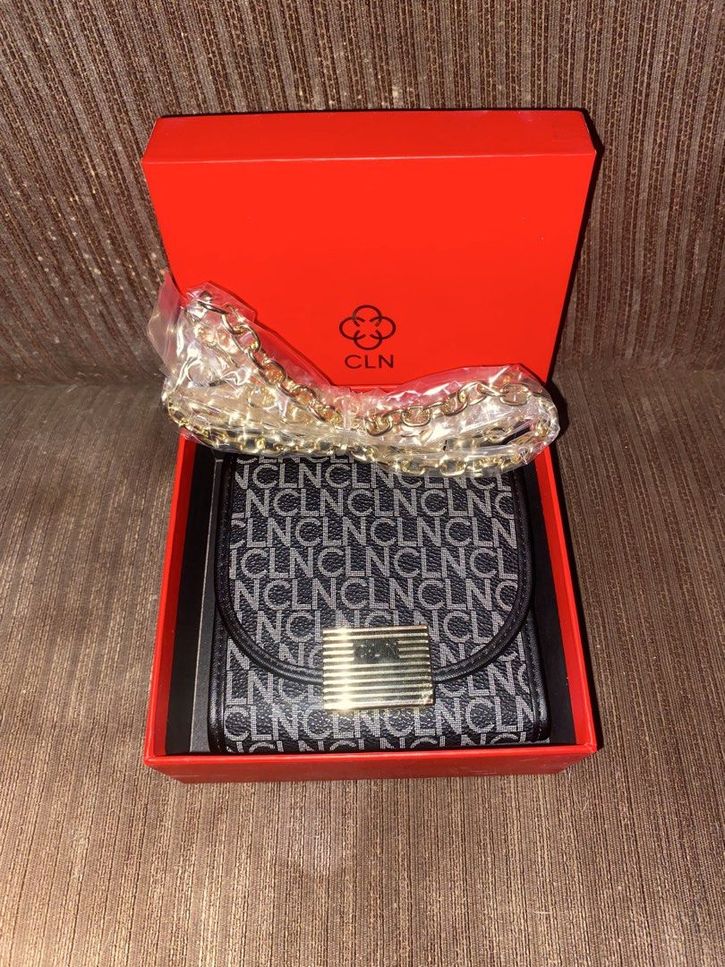 CLN Lali Trifold Wallet (Black Classic) (Category: Wallets & Card holders) located in Cebu City. Submitted by declutters_01 (Listing ID 1452585494, Image 1). Description: 📌CLN Lali Trifold Wallet (Black Classic) code: 0124S-LALISA COMES WITH GIFT BOX 🏷️ ₱800 (Orig Price: ₱1399) - 10/10 Condition - Brand new, Never Used - Sling Tri-fold mini wallet with snap button closure, 6 card slots, 1 coin slot with zip-closure, 2 slip pockets, bill note co