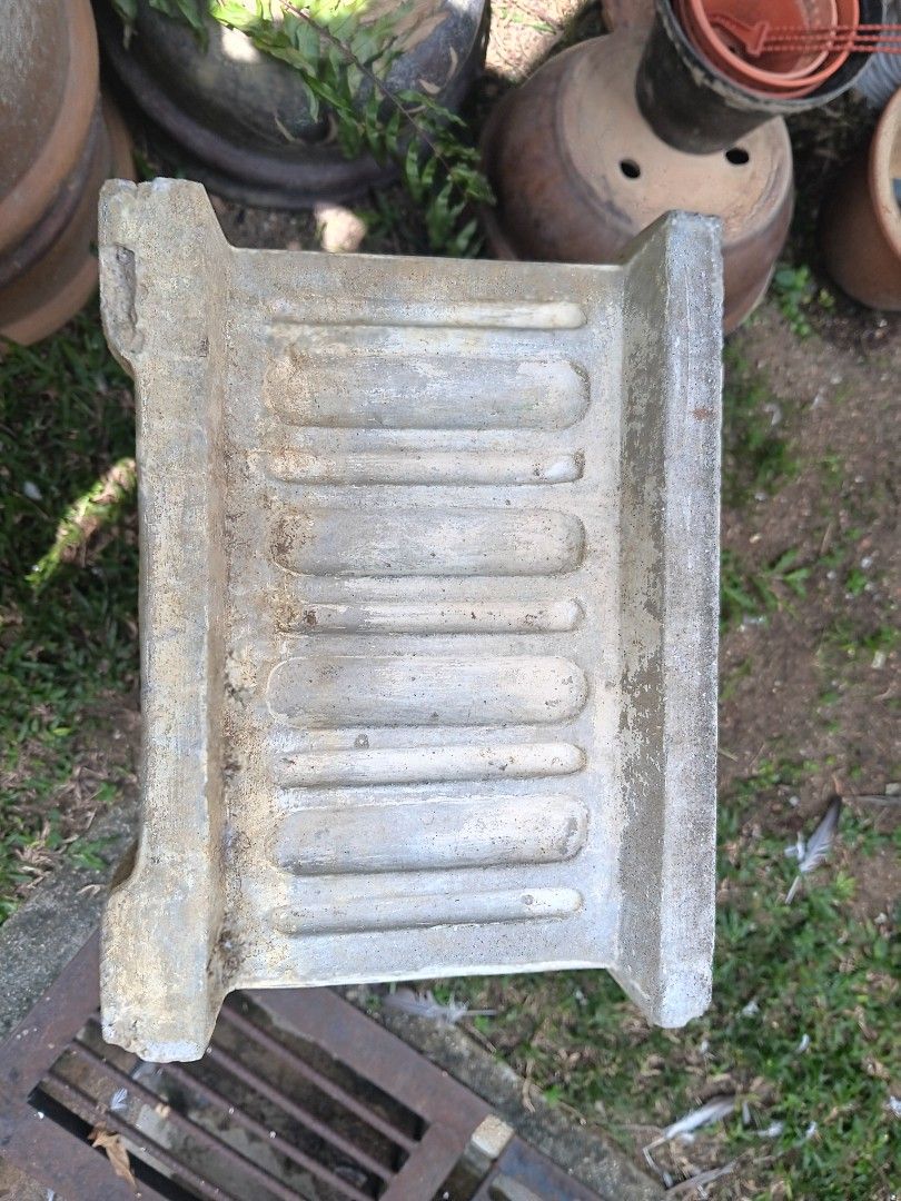 Concrete Rectangular Planter (Category: Pots & Planters) located in Petaling Jaya. Submitted by boutiqbotaniq (Listing ID 1452536800, Image 2). Description: RM 59 each , we have 2 identical pots - Heavy concrete planter - Rectangular shape with decorative vertical fluting - Two drainage holes - Rustic, weathered look - Ideal for outdoor plants or garden features - Approximately 32 inches long.