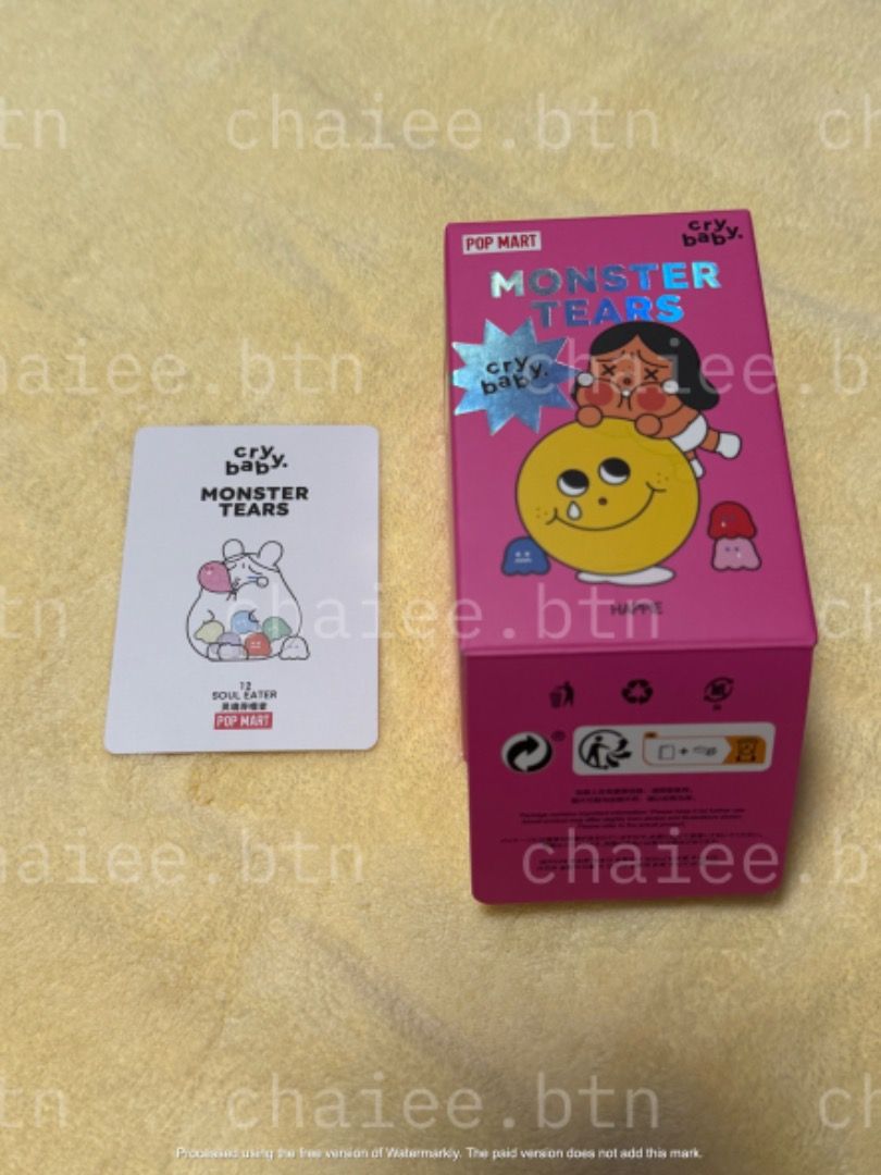 Crybaby Monster Tears Soul Eater (Category: Designer & Blind Box Toys) located in Balanga. Submitted by chaiee.btn (Listing ID 1452524972, Image 3). Description: *WTS NFT, priced below srp *open bottom box, sealed foil, bfnc complete RFS: not my prio/decluttering ‣ pics have watermark to prevent image theft and unauthorized use ‣ all detailed pictures already posted ‣ NO: cancellations, returns, refunds MOD: J&T/meet-up at SM City Bataan MOP: Gca