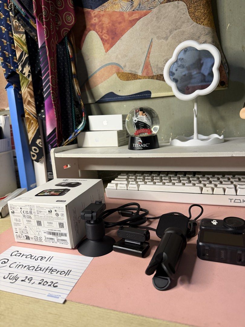 DJI OSMO NANO 128GB (Category: Cameras) located in Quezon City. Submitted by cinnabutteroll (Listing ID 1452530838, Image 3). Description: DJI OSMO NANO 128GB • complete accessories EXCEPT camera case • one month old, like new • no issues, with free mini tripod • slightly negotiable.