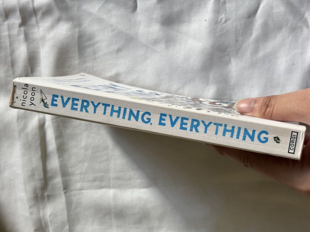 Everything Everything by Nicola Yoon (PAPERBACK) (Category: Storybooks) located in General Santos City (Dadiangas). Submitted by epiphanybooklish (Listing ID 1452640881, Image 2). Description: 📚PAPERBACK 📍 Location: General Santos City 💳 Mode of Payment: Cash-G or Maya 📦 Shipping: J&T Express Title: Everything Everything by Nicola Yoon Genre: Young adult Romance Fiction Synopsis: Madeline (Maddy), an 18-year-old girl with Severe Combined Immu