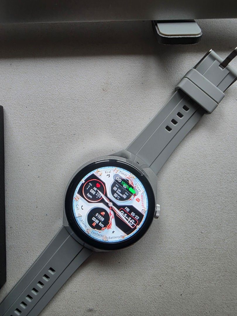 G7 Max Smartwatch Grey Strap (Category: Wearables & Smart Watches) located in Manila. Submitted by tch_86 (Listing ID 1452517011, Image 2). Description: - G7 Max Smartwatch with stylish grey strap - Displays time and date - Tracks your daily steps and heart rate - Receive call and message notifications - Comes in its original packaging - Ideal for fitness tracking and staying connected on the go - With free stainless steel strap.