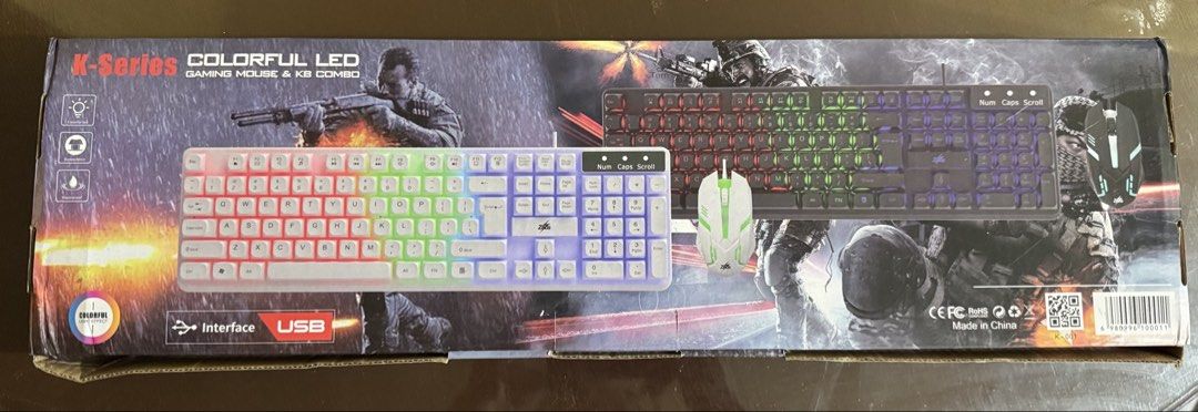Gaming Mouse and Keyboard ZEUS (Category: Computer Parts) located in Cavite. Submitted by babyven10 (Listing ID 1452639866, Image 2). Description: -Colorful LED -Waterproof -Suspension -RFS: Need funds -Negotiable -Pdeng keyboard lng or mouse lng .