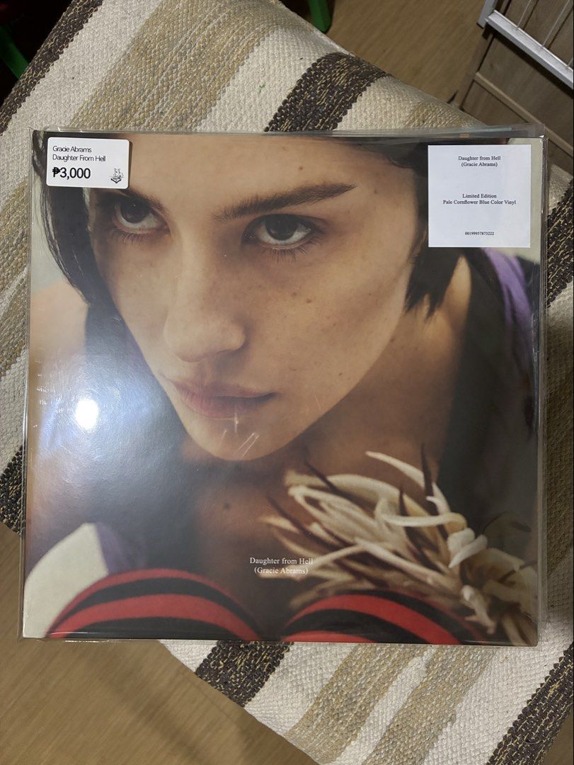 Gracie Abrams - Daughter from Hell (Vinyl Record) (Category: Vinyls) located in Quezon City. Submitted by sashaspinsss (Listing ID 1438042682, Image 1). Description: Gracie Abrams’ highly anticipated third studio album”, Daughter from Hell”, is out July 17”, 2026. Pressed on pale cornflower (pale blue) color vinyl 2LP. Amazon Exclusive..
