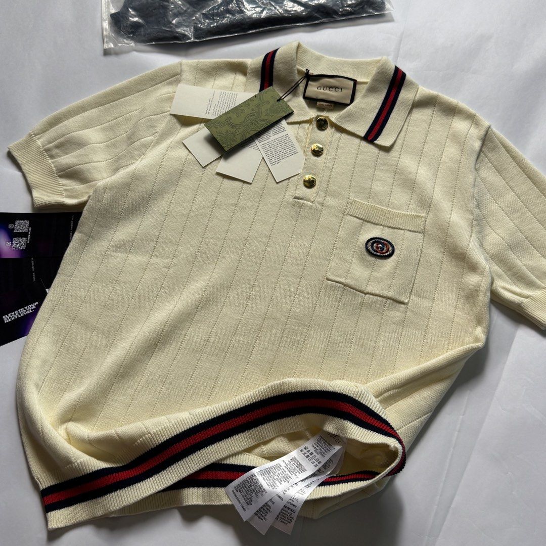 Gucc Polo Knit (Category: Tshirts & Polo Shirts ) located in Manila. Submitted by godspeedmnl (Listing ID 1452571425, Image 2). Description: Gucci Polo Knit 3,589PHP / Sizes: XS, S, M, L Colorway: Off-White (Feel free to message me for additional photos.) Package included: • Gucci Polo Knit x 1 • Godspeed Mnl Paper Bag • Godspeed Mnl logo & streetwear stickers. • Chance to be added to our GVIP list for exclusive discounts and early access. - • We