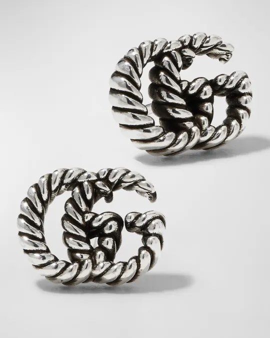 Gucci GG Silver Stud Earrings (Category: Earrings) located in Manila. Submitted by vibevault.ph (Listing ID 1452646149, Image 2). Description: 📌 RFS: Gifted only and tried on once but really not my type of jewelry.