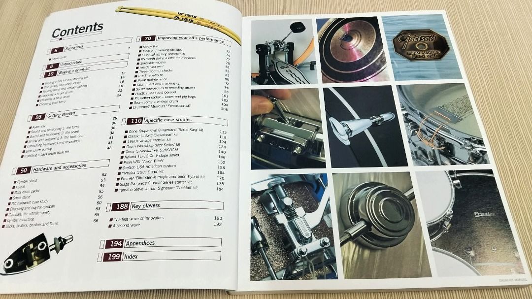 Haynes Drum-Kit Manual (Category: Musical Instruments) located in Taguig. Submitted by Negosyokoto (Listing ID 1452669674, Image 2). Description: - Haynes Drum-Kit Manual (Paperback) - Comprehensive guide to drum hardware and accessories - Features vintage and modern drum kits - Includes information on maintenance and care - Essential for drummers of all levels - Contains 202 fully illustrated pages.
