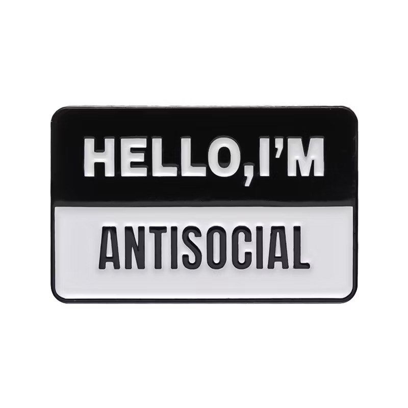 Hello, I’m Antisocial Badge / Pin / Bag Accessory (Category: Other Accessories) located in Paranaque City. Submitted by mysinfulindulgence (Listing ID 1452650766, Image 1). Description: Brand new Doing a little KonMari for the benefit of the Cats of NSHA 😻🙏 Last price posted Pick up loc: bf homes paranaque Mop: bdo / gcash Mod: lbc, grab or lalamove.