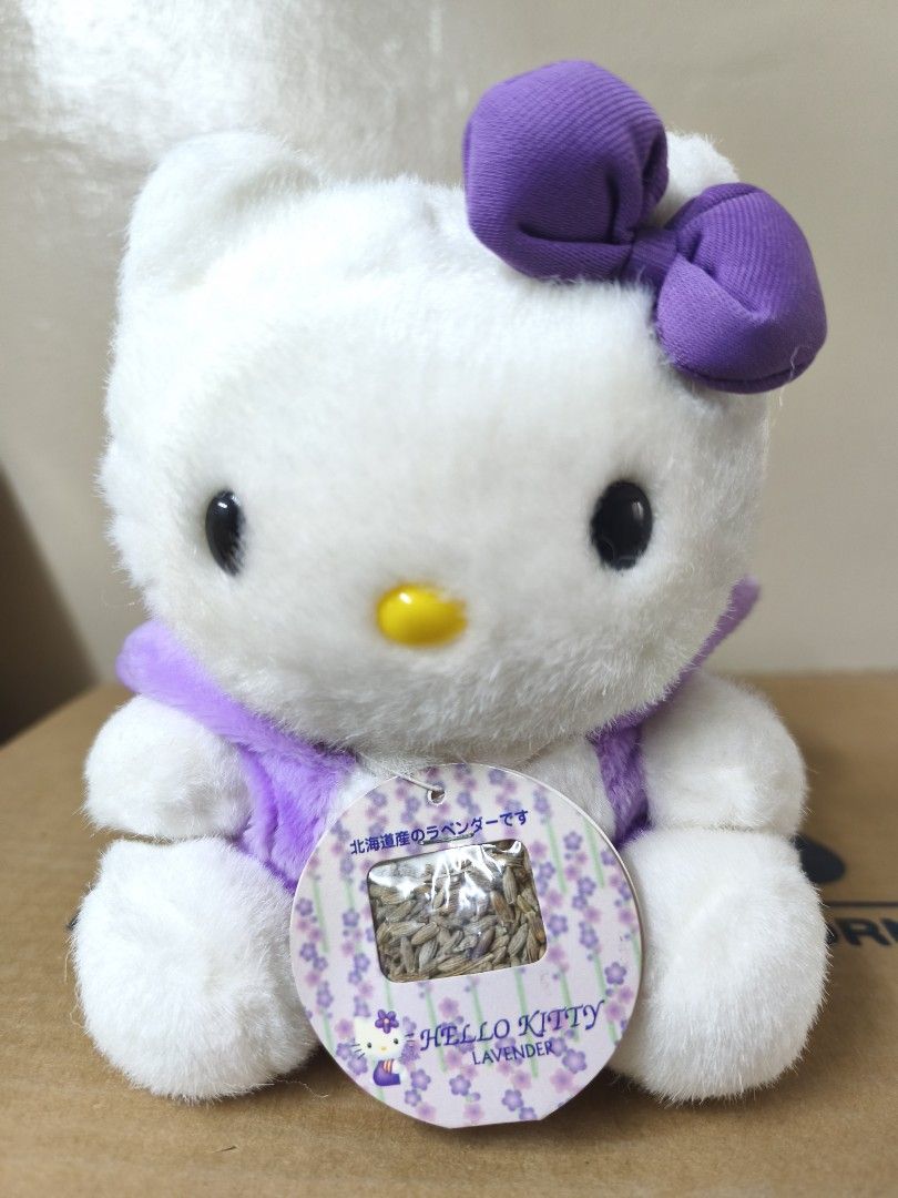 Hello kitty lavender fox (Category: Plushies & Soft Toys) located in Iloilo. Submitted by geselalpan30231 (Listing ID 1452515359, Image 3). Description: This is a Sanrio Hello Kitty Lavender Fox plush doll, a "Gotochi" regional item limited to Hokkaido, Japan. These plush dolls are often dated from the early 2000s, with various listings citing 1999, 2001, or 2004 production years..
