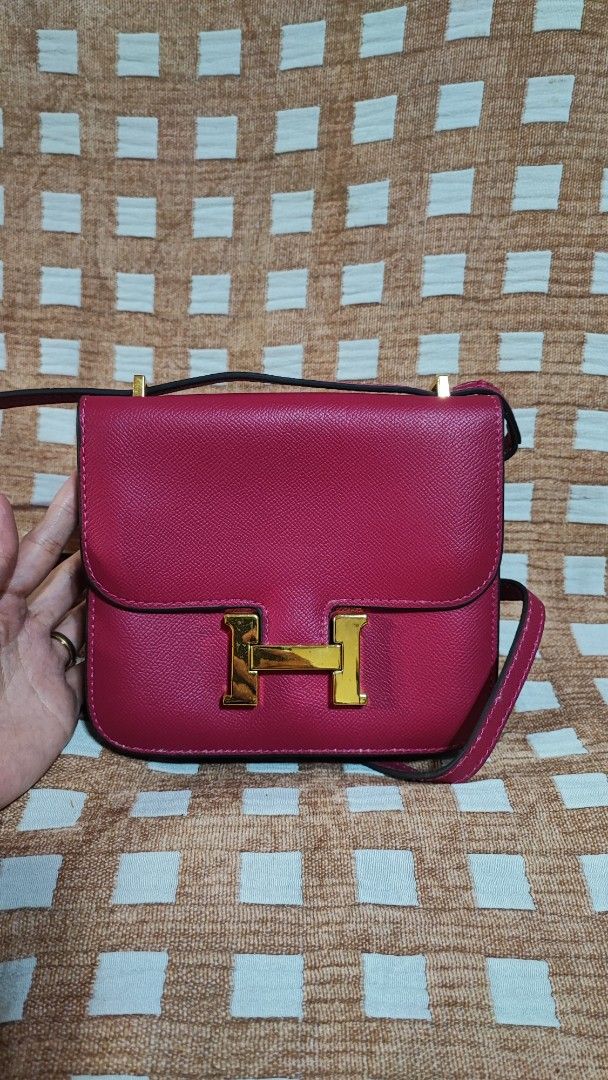 Hermes Constance Bag - Orange and Pink (Category: Luxury Bags & Wallets) located in Baguio. Submitted by jayrgijc52758 (Listing ID 1452606887, Image 2). Description: Hermes constance bundle Both new With dustbag and care cards With free 1 box Bundle for only 2k.