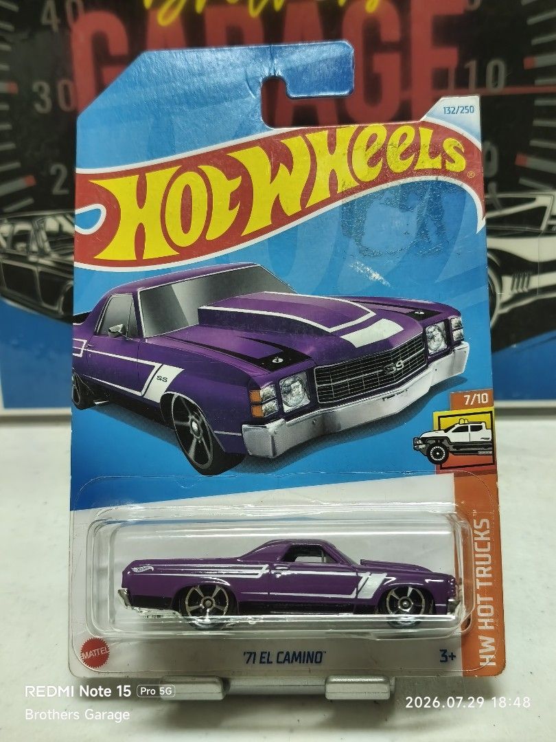 Hotwheels / Matchbox El Caminos (Category: Vehicle & Diecast Models) located in Manila. Submitted by deem34309 (Listing ID 1452621141, Image 2). Description: Location: Binondo, Manila -HW '71 El Camino (2024), w/ J-Hook crease P130.00 - HW '80 El Camino (2023) P130.00 (Green) - HW '80 El Camino (2025) P130.00 (Red) - MBX '70 El Camino (1998) P150.00 - MBX 1960 El Camino (2024) P130.00 BAWAL MASELAN. Items may have soft corners due to storage. Pls