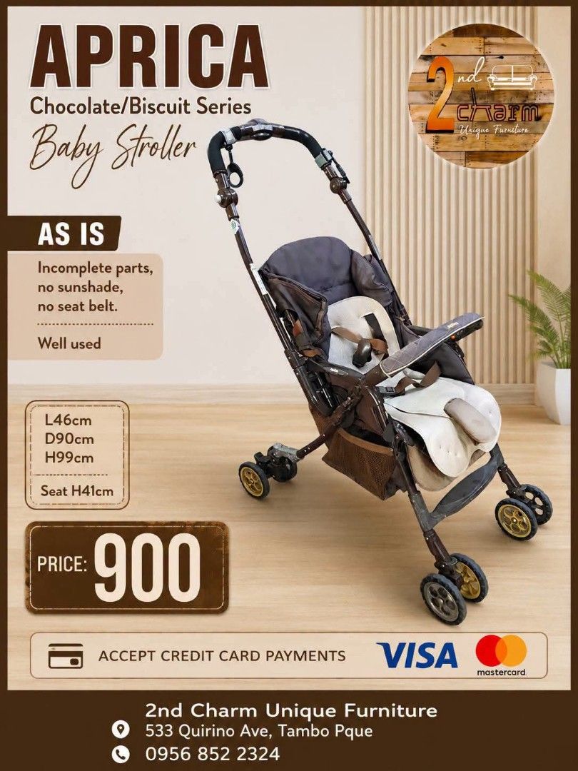 Japan Surplus APRICA stroller as is missing sunshade & belt (Category: Strollers) located in Paranaque City. Submitted by eu.kr.jpsurplus (Listing ID 1452584213, Image 1). Description: 💳 𝐌𝐨𝐝𝐞 𝐨𝐟 𝐏𝐚𝐲𝐦𝐞𝐧𝐭 ✅ QR Ph Credit Card ✅️ GCash ✅ BDO Bank Transfer ✅ BPI Bank Transfer 📍 𝙋𝙖𝙮𝙢𝙚𝙣𝙩 𝙞𝙨 𝙢𝙖𝙙𝙚 𝙪𝙥𝙤𝙣 𝙥𝙞𝙘𝙠-𝙪𝙥 𝙛𝙧𝙤𝙢 𝙪𝙨..