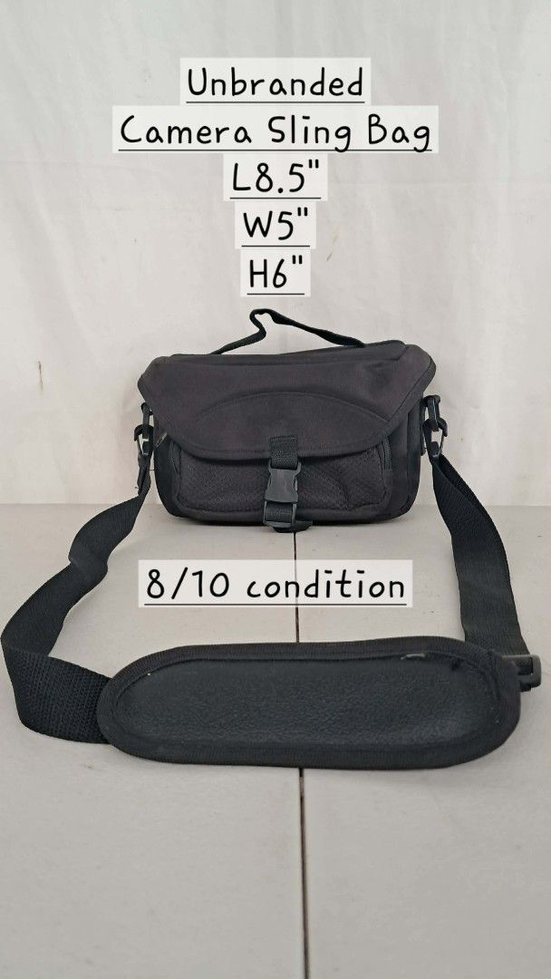 Japan Unbranded Black Camera Sling Bag (Category: Cross-body Bags) located in Bulacan. Submitted by amarijapansurplus (Listing ID 1452606495, Image 1). Description: 📌as is 📌WYSIWYG 📌First to pay basis 📌Auto pass sa COD iwas scam sa part ko 📌MOP: GCASH 📌MOD: Pick-up, Lalamove (motorcycle) or J&T/Flash Express/SPX Express 📌Return and Exchange Store Policy, Strictly No Refund 📌Loc. Panginay, Balagtas, Bulacan 🇯🇵AMARI Japan Surplus🇯🇵.