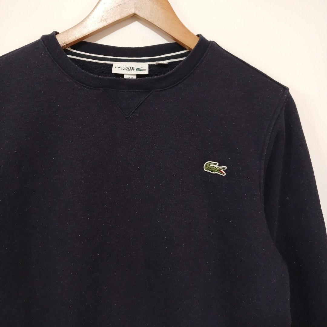 LACOSTE PULLOVER (Category: Coats, Jackets and Outerwear) located in Ozamiz City. Submitted by 2nd.sight (Listing ID 1452619611, Image 2). Description: *wash b4 wearing (fresh from bale) Size: small W: 20 L: 26 issue: lints/himolmol (seen on pics) good condition.
