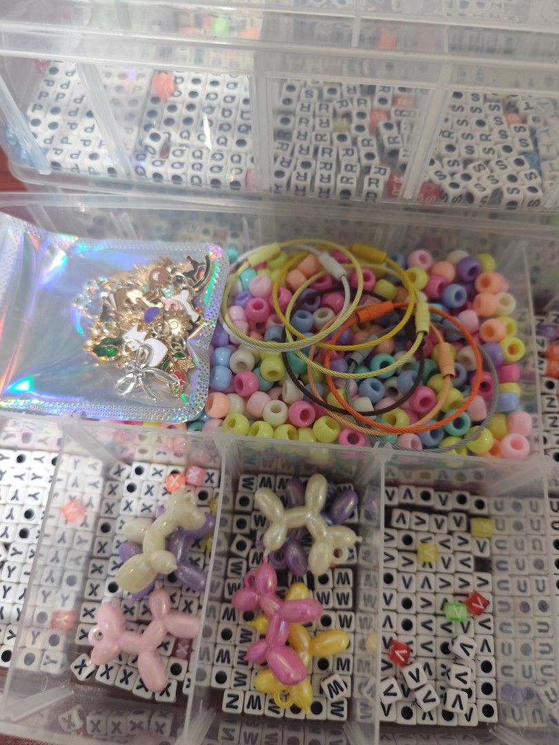 Letter Beads (Cube) TAKE ALL (Category: Craft Supplies & Tools) located in Davao. Submitted by pepero__flower (Listing ID 1452665816, Image 2). Description: TAKE ALL - Clear Organizer - Letter Beads ( A-Z ) - Beads - Charms - Loops.