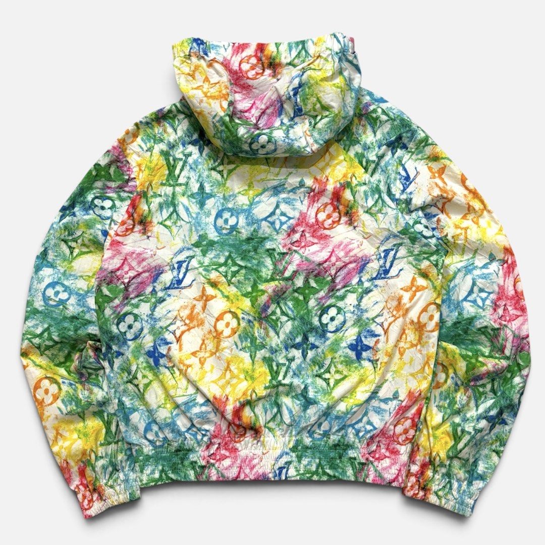 Louis Vuitton Monogram Watercolor Windbreaker Jacket (Category: Coats, Jackets and Outerwear) located in Baguio. Submitted by 8luck (Listing ID 1452621138, Image 2). Description: LV MULTI COLOR PASTEL MONOGRAM Width 21 ‘ Length 25 EXCELLENT CONDITION .