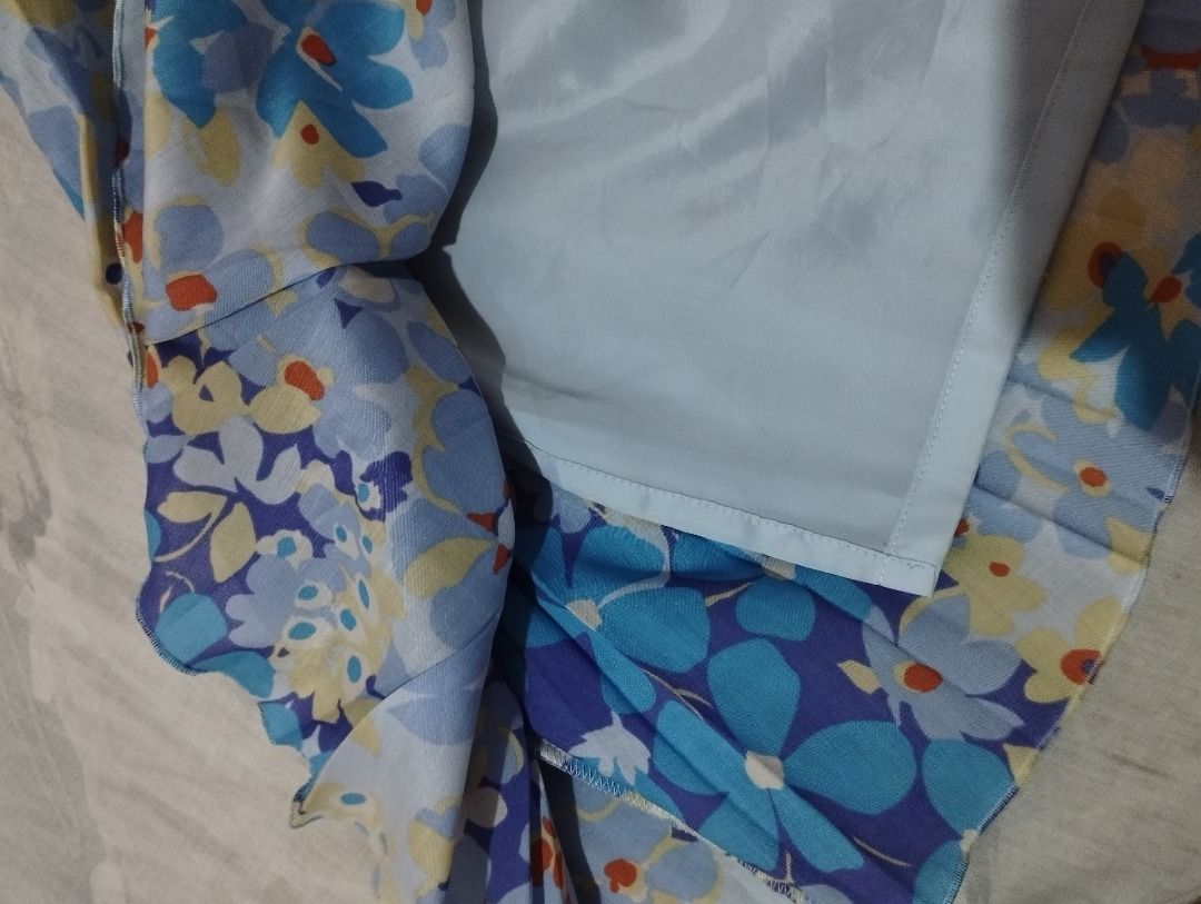 Lui Chee Pleated Floral Midi Skirt Whimsy (Category: Skirts) located in Calamba. Submitted by decluthings_ (Listing ID 1452528441, Image 3). Description: - Beautiful blue floral print pleated midi skirt. - Convenient side zipper closure. - Stylish tie detail for a flattering fit. - Comfortable light blue lining. - Waist: 24 inches - Length: 23 inches - Ideal for everyday casual wear. - Whimsical - Faded tag.