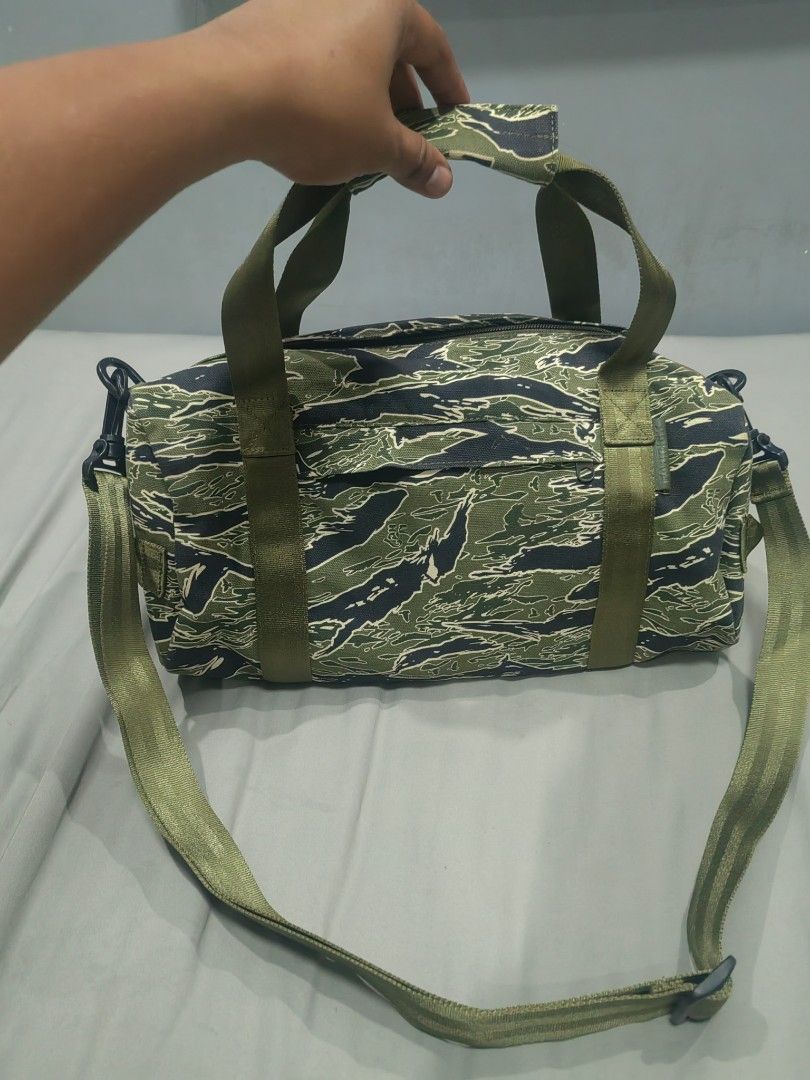 Maharishi tiger camou duffle medium bag (Category: Sling Bags) located in Santa Rosa. Submitted by _ba_mo_si_ (Listing ID 1452510461, Image 2). Description: Bag only Plus sf Dm.