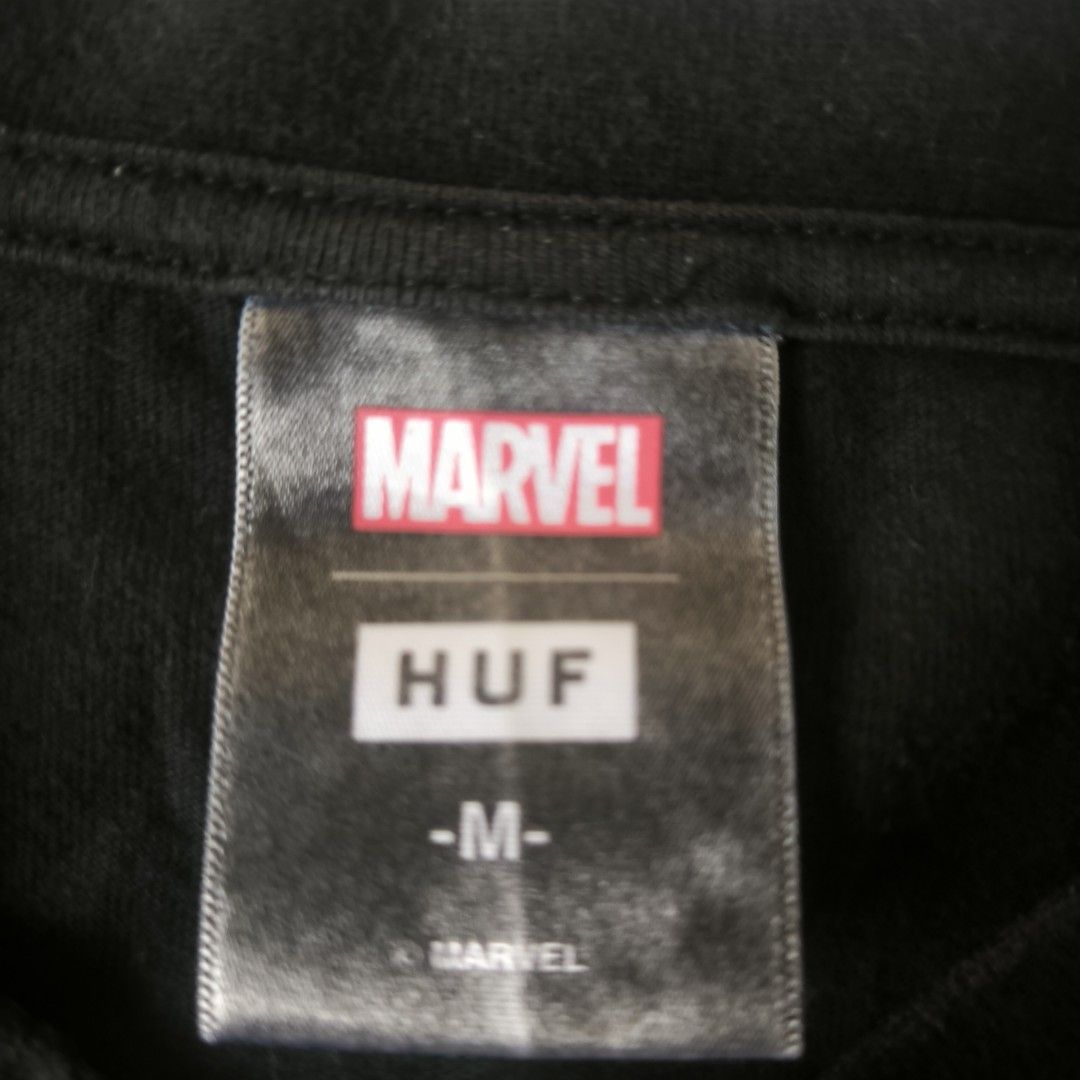 Marvel x HUF Venom AOP T-shirt (Category: Tshirts & Polo Shirts ) located in Bangued. Submitted by nashiegoods (Listing ID 1452629215, Image 2). Description: MARVEL X HUF VENOM AOP SHIRT - Size: 20x28 Medium on tag - Color rate: 8/10 - Condition: excellent - Issues: 1 penhole at the back (can be seen in the last picture) & very little hairlines, a bit loose neckline -Loc: Abra (2800).